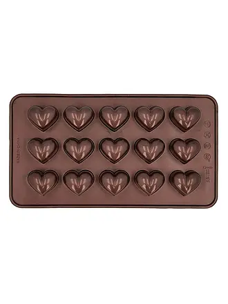 RBV BIRKMANN | Moule à chocolats ROSE CHOCOLATERIE 2 pièces Silicone Marron | braun